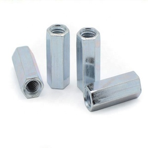 Nhà sản xuất cung cấp dài Nut din6334 M6 M8 M10 M12 M14 mạ kẽm chất lượng cao thép carbon dài Hex khớp nối NUT - Product Image 2