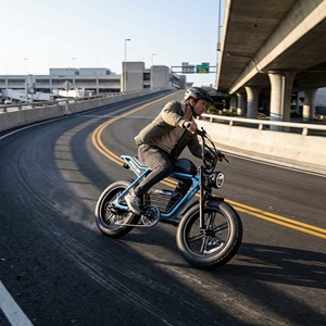 Bici Elettrica da Strada Retrò con Pneumatici Larghi e Telaio Rinforzato, con Cambio a 7 Velocità, Cruiser da Servizio per Percorsi Perimetrali Aeroportuali - Product Image 6