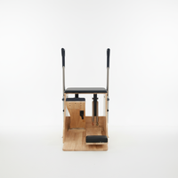 Chaise de Pilates réglable pour l'équilibre |   Chaise Wunda en bois de caoutchouc |   Équipement médical durable pour studio de physiothérapie et clinique |   5 ans