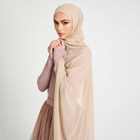 Hijab musulman pour femmes en coton modal de qualité supérieure, écologique, doux, uni, non transparent, double couture, Australie