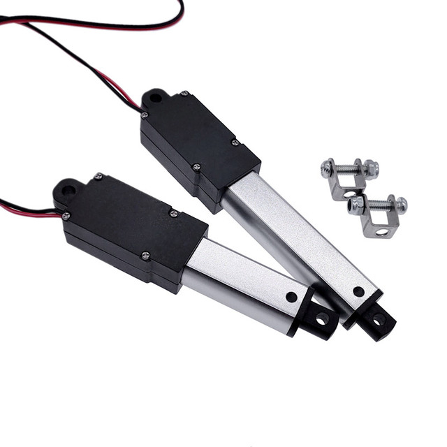 12V Linear Actuator 3000W Power 100rpm Speed 30mm 50 Stroke Motor Brush Commutation Permanent Magnet Controller 60N/100N/150N