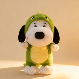 צעצוע קטיפה רך בצורת גור דינוזאור חמוד, בובת אנימה משוקללת, צעצוע כלב מצויר ממולא, כרית בצורת חיה, מתנה חדשה עשויה מכותנה PP - Product Image 2