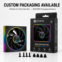 AntarcChill Prism 8Pro PWM 5V ARGB Kipas Pendingin CPU 4Pin Kontrol Kecepatan Cerdas Sinkronisasi Motherboard Pencahayaan RGB untuk Casing PC/Radiator
