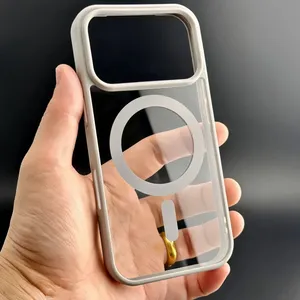 Custodia protettiva magnetica trasparente per <span class=keywords><strong>iPhone</strong></span> 17 serie 16 15 14 13 modelli Air Pro Plus Anti Scratch <span class=keywords><strong>Cover</strong></span> con magnete - Product Image 3