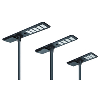 Lampadaire extérieur étanche Smart IP65 200W/300W/400W Lampadaire solaire LED tout-en-un finition galvanisée polygonale
