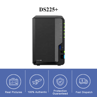 Nuovo Synology DS225+ NAS a 2 Bay Senza Dischi con Interfaccia USB, Formato Rack 2U DiskStation per Archiviazione di Rete - Disponibile