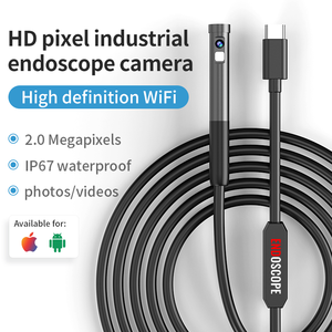 W300 1m Double Lentille HD 1080P <span class=keywords><strong>WiFi</strong></span> <span class=keywords><strong>Endoscope</strong></span> Industriel Type-C Sans Fil Inspection Serpent <span class=keywords><strong>Endoscope</strong></span> pour <span class=keywords><strong>iPhone</strong></span> Android Smartphone - Product Image 1