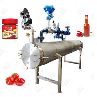 Kleine automatische tomatensaus/ketchup/pasta verwerkingsmixer, lage kosten, hoge efficiëntie, capaciteit 100-2000 kg/uur voor fruit en groenten