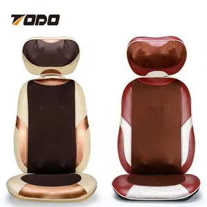 Manufacturer portable car seat body shiatsu infrared vibrating back neck massage cushion for office use