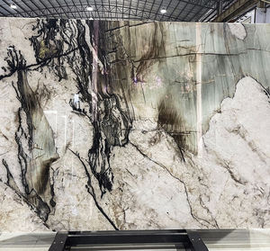 Revestimiento de Pared con Retroiluminación de Cuarzo Cristalino <span class=keywords><strong>Laguna</strong></span> con Fondo de Mármol Tiffany, 20 mm 30 mm, Encimera de Baño, Azulejo de Pared con Diseño de Libro - Product Image 4