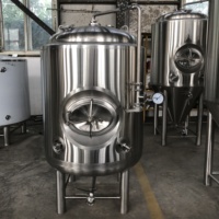 Fermenteur à bière en acier inoxydable 1BBL 3BBL 5BBL / Unitank avec polissage miroir, réservoir de fermentation conique empilable