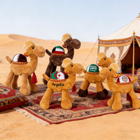 Jouet en peluche chameau brodé sur mesure de différentes tailles, vente en gros pour le marché d'Arabie Saoudite, de Dubaï et du Moyen-Orient