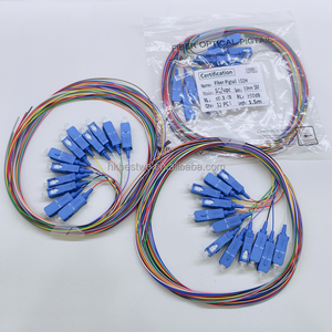 Cable de Fibra Óptica Monomodo G652D de 1.5m con Baja Pérdida de Inserción, Cubierta LSZH, 0.9mm SMF SC UPC, Pigtails Ópticos, Muy Popular - Product Image 1