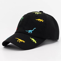 Gorra de Béisbol Casual Unisex para Niños, Diseño de Dinosaurio Pequeño, Moderna, de Sarga Común de 6 Paneles, con Estampado Digital, para Verano