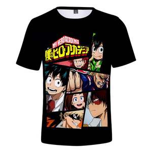 Nuova Collezione: T-shirt da Uomo Oversize con Stampa Digitale 3D, Tessuto in Poliestere Pesante 180 Grammi, Manica Corta, Stile <span class=keywords><strong>Anime</strong></span> - Product Image 5