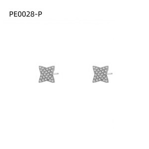 Pendientes Amy Amy Star con circonita para mujer, minimalistas, para uso diario, microinserto PE0028 - Product Image 1