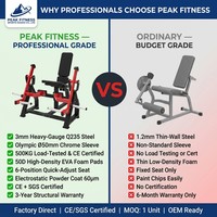 Machine de musculation professionnelle à charge de plaques pour adducteurs et abducteurs, équipement de gym pour l'entraînement de la force des cuisses (intérieures et extérieures), des pectoraux et des bras