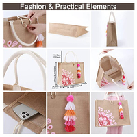 Bangladesh Chine fabricants de Offre Spéciale utilisé à la main cadeau plage transporteur toile de jute Jute tissu Gunny Sack Shopping sacs fourre-tout