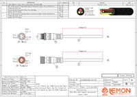 Câble connecteur M12 3 broches IP67 étanche, connecteur mâle-femelle LED pour extérieur