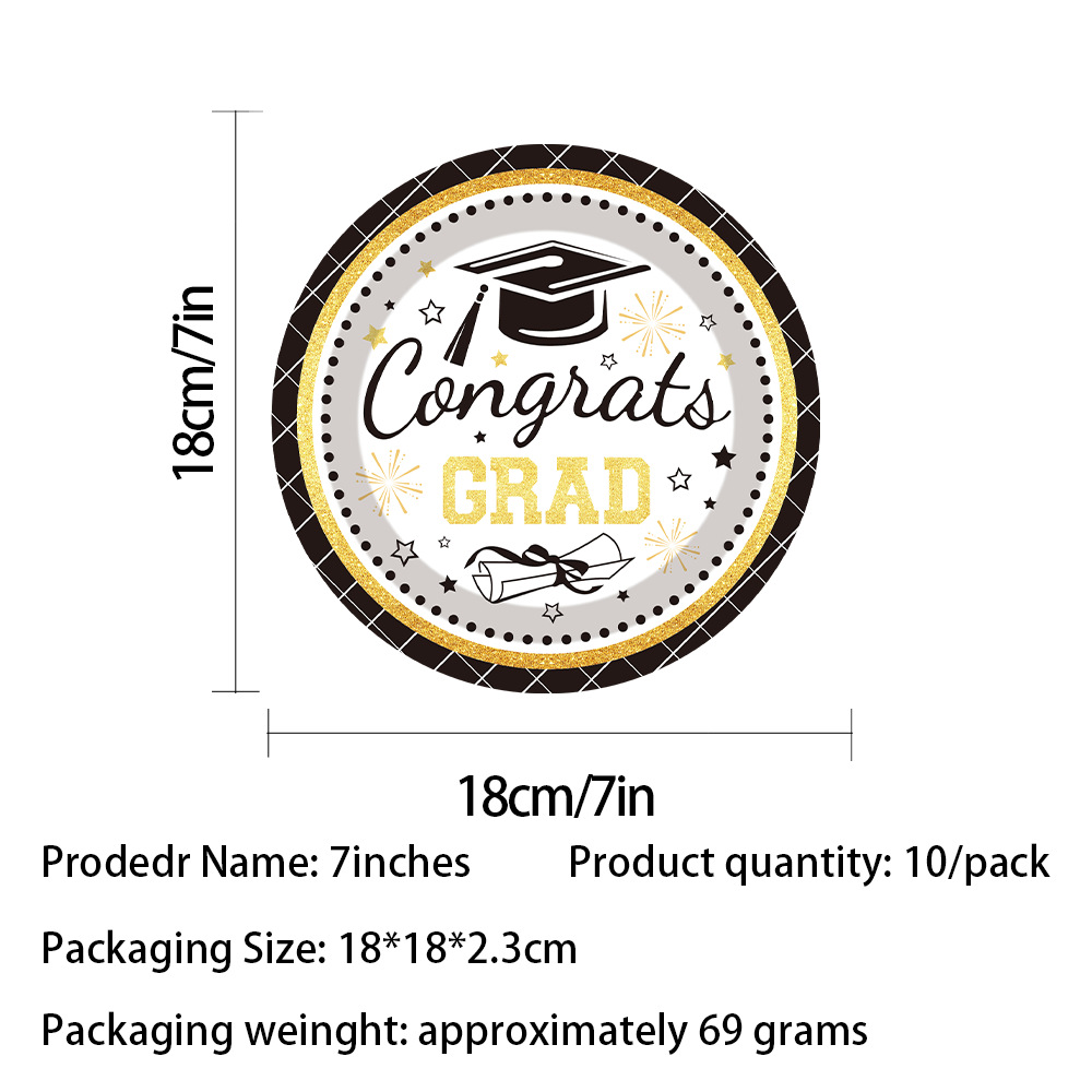 7 inch paper plate*10 pcs