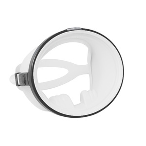 Máscara Clásica <span class=keywords><strong>de</strong></span> Esnórquel Redonda <span class=keywords><strong>de</strong></span> un Solo Lente sin Marco Máscara <span class=keywords><strong>de</strong></span> Buceo <span class=keywords><strong>de</strong></span> Amplia Visión <span class=keywords><strong>de</strong></span> Silicona Ovalada para Apnea y Natación - Product Image 2