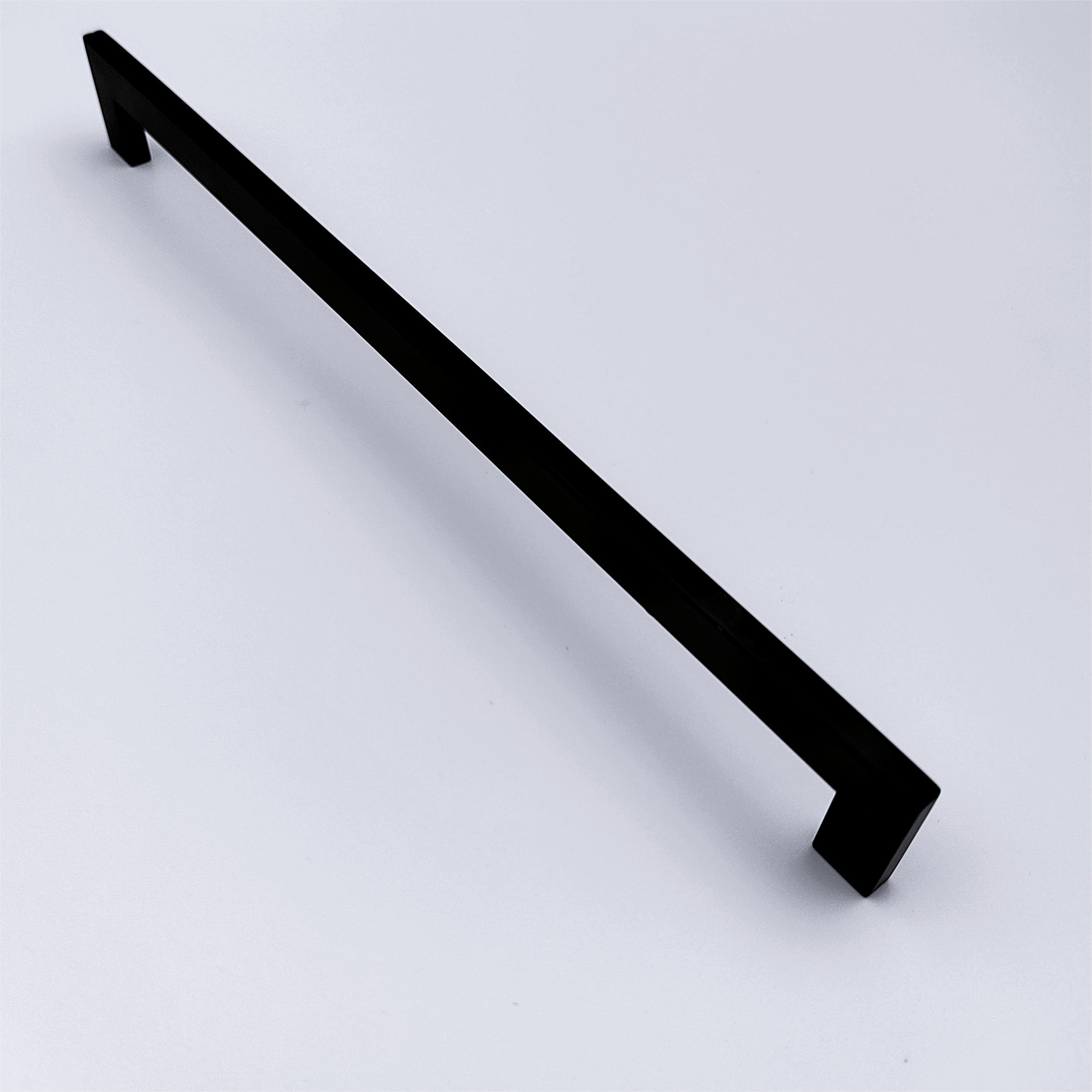 Customized 304 Grade Stainless Steel Slim bar Handle for Kitchen Cabinet in Matt Black Color