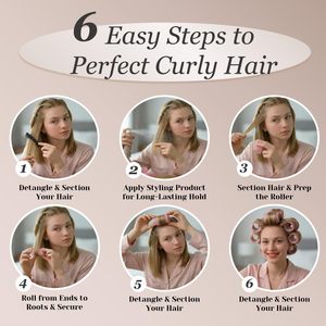 Rulos Térmicos de Cerámica Grandes con Logotipo Personalizado, Rulos Autoadherentes para un Look de Peinado con Volumen, para Cabello Largo/Corto, para Rizos, Rulos Térmicos - Product Image 5