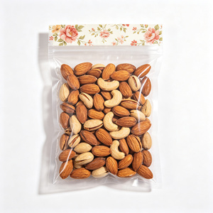 Bolsa de plástico transparente con cierre zip, termosellable, para envasar alimentos como nueces, dulces y bocadillos. - Product Image 2