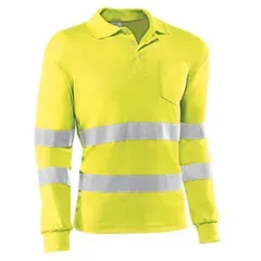 Polo - HV720ML S Wales - Colore: Giallo - Strisce con motivo "Eye Bird" con tre motivi sul petto. Questo - Product Image 2