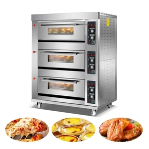 Four <span class=keywords><strong>de</strong></span> cuisson 3 étages 6 plateaux Commercial Gainjoys Noix <span class=keywords><strong>de</strong></span> cajou Machine à four Pommes <span class=keywords><strong>de</strong></span> <span class=keywords><strong>terre</strong></span> Pain Gâteaux Tartes et Pâtisseries Four Machine - Product Image 2