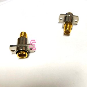 อะแดปเตอร์ติดตั้งบนแผงแบบหน้าแปลน 2 รู SMA/BMA-KKF ความถี่สูง ตัวเมีย SMA เป็นตัวเมีย BMA 18GHz - Product Image 4