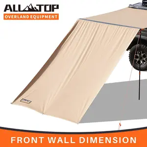 High Quality 420D Polyester Oxford 2.5*2.5M Waterproof PU2000 Awning Side Wall Car Side Awning Screen