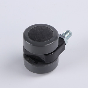 Roulettes pivotantes avec frein, roue en nylon de 40 mm de diamètre, roulettes silencieuses pour chaise de bureau - Product Image 1