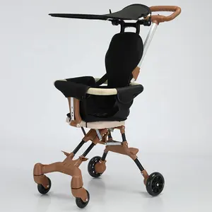 2024 New portable baby bidirectional stroller Foldable and lightweight station wagon Kids love toy cars A two-way pushchair