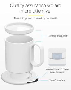 <span class=keywords><strong>Taza</strong></span> Térmica Inalámbrica, <span class=keywords><strong>Taza</strong></span> Eléctrica para Café, <span class=keywords><strong>Taza</strong></span> Inteligente <span class=keywords><strong>de</strong></span> Cerámica con <span class=keywords><strong>Calentador</strong></span> a 55 Grados - Product Image 6
