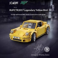 Bloques de Construcción C62003 de Plástico ABS, 40 Piezas, Modelo de Auto Deportivo de Carreras, Juguete Educativo, Regalo para Niños