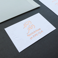 Tarjetas de Invitación de Boda Musulmanas Árabes con Diseño de Flores en Relieve, Papel de Algodón con Lámina Dorada Rosa y Sobre Transparente de Papel Vitela