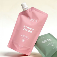 Pochette souple personnalisée de 250 ml avec bec verseur pour conditionneur capillaire, soins de la peau, lotion liquide – Emballage de recharge