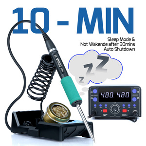 Station de Retravail WEP 902D-IV 775W avec Fer à Souder <span class=keywords><strong>T12</strong></span> et Affichage Numérique LCD Grand Format, Chauffage Rapide pour Réparation CMS 2-en-1 - Product Image 4