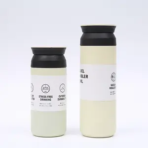 Botol teh portabel dinding ganda, botol teh tahan panas dengan Filter bebas BPA, botol air ramah lingkungan 350/500ml