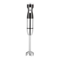 Mixeur Plongeant Électrique Multifonctionnel en Acier Inoxydable à Bouton Poussoir, Facile à Utiliser, Puissance 301-500W, Idéal pour Usage Hôtelier