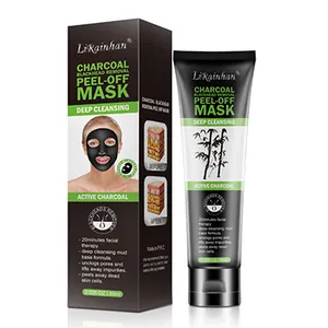 OEM 개인 상표 얼굴 케어 오렌지 대나무 숯 블랙 헤드 리무버 페이스 마스크 딥 클렌징 모공 Mascarillasl 얼굴