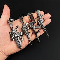Mini-pistolet jouet en alliage, modèle de pendentif pour sac à dos ou porte-clés, accessoire de jeu