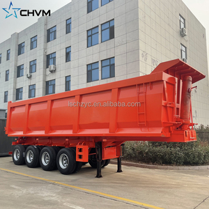 Nhà Máy Giá 2-6 Trục 120 Tấn Không Khí Hệ Thống Treo Phía Sau Nghiêng Side Nhiệm Vụ Nặng Nề Giao Hàng Xe Tải <span class=keywords><strong>Dump</strong></span> Trailer Bán Cho Bán - Product Image 2
