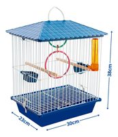 Cage de transport pour canaris et calopsitas avec accessoires, en acier au carbone, démontable, pour usage extérieur, populaire, durable, toutes saisons
