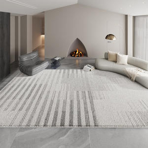 Tapis moderne minimaliste uni en fibre de polyester, rembourré, pour salon, chambre, bureau, usage domestique - Product Image 4