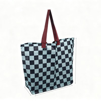 Sac fourre-tout en PP tissé réutilisable avec logo personnalisé, robuste, écologique, laminé, grande capacité, imperméable pour les courses