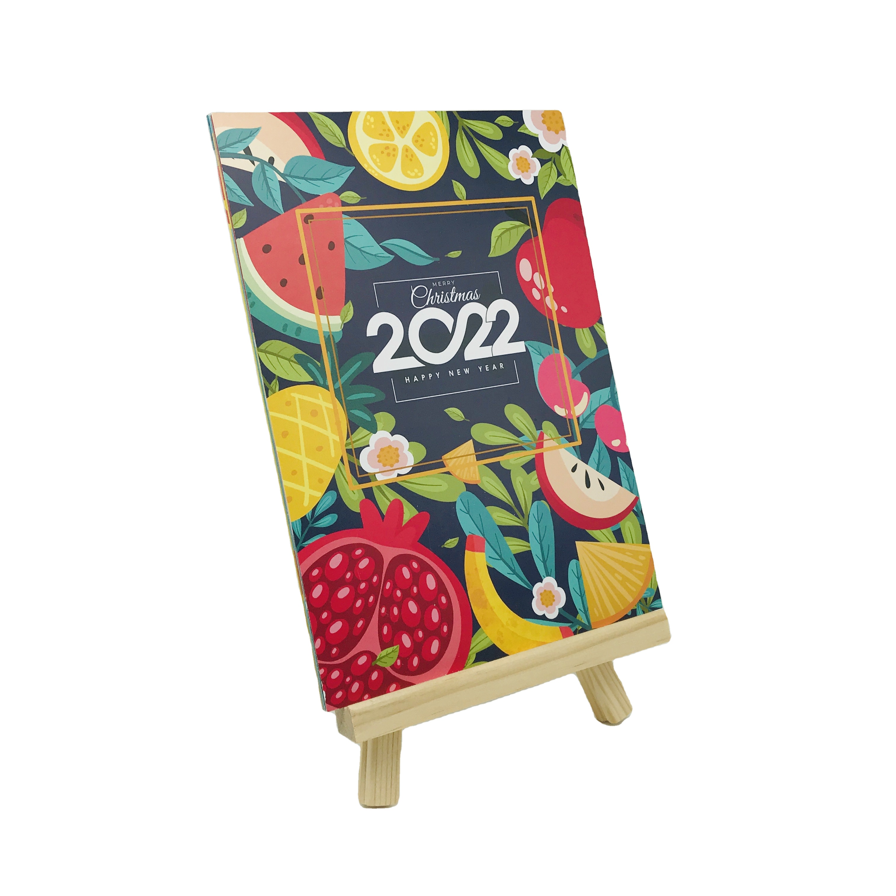 SM-RL003 пятно деревянный Настольный календарь 2022 Настольный календарь