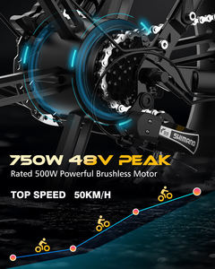 Bicicleta eléctrica plegable KOOLUX Bk6S Pro con neumáticos gruesos, 48V13+10.4Ah, baterías dobles, largo alcance, para ciudad, ¡en oferta! - Product Image 5