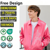 Veste en cuir PU brodée vintage décontractée de style streetwear de haute qualité pour hommes, avec fermeture éclair et poches, pour l'hiver